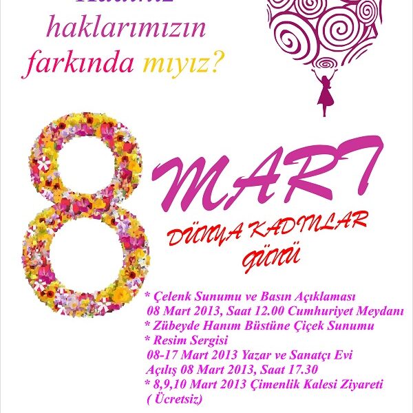 8 Mart Dünya Kadınlar Günü Etkinlikleri