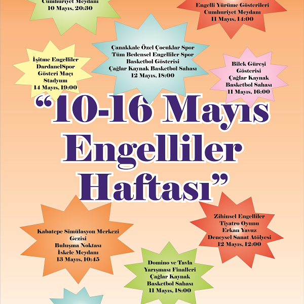 “10-16 Mayıs Engelliler Haftası”