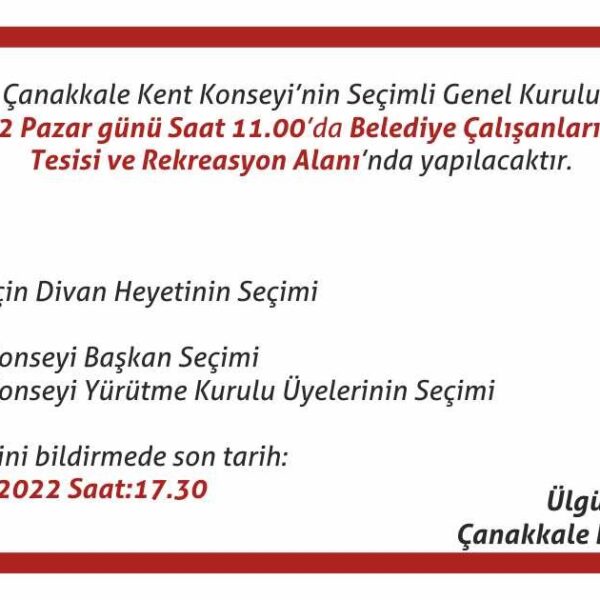 Genel Kurul Duyurusu